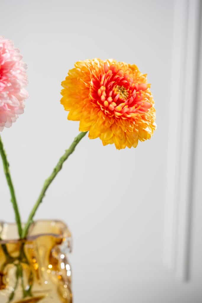 Gerbera steel oranje rt 60 cm