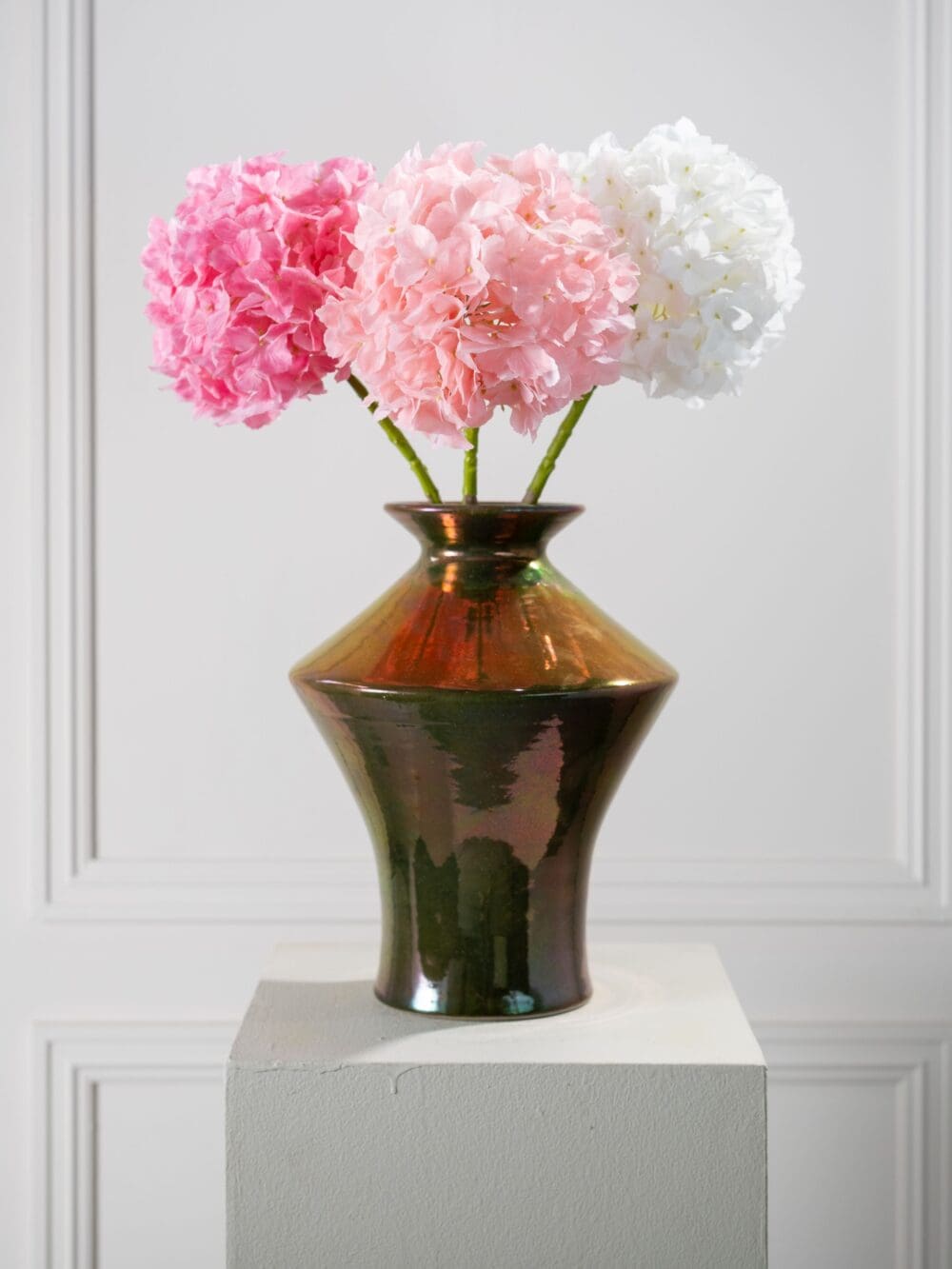 Hortensia steel wit 64 cm