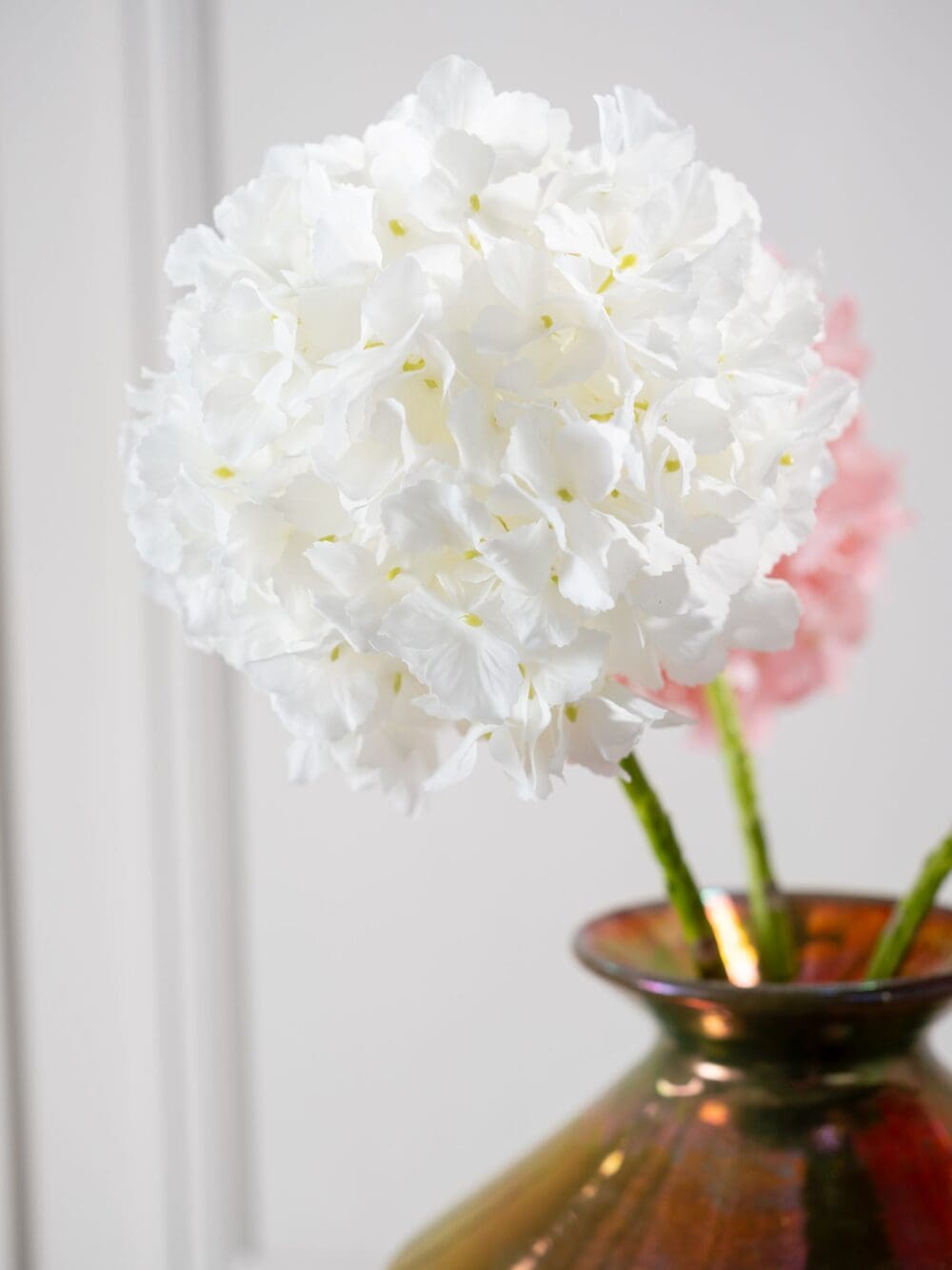 Hortensia steel wit 64 cm