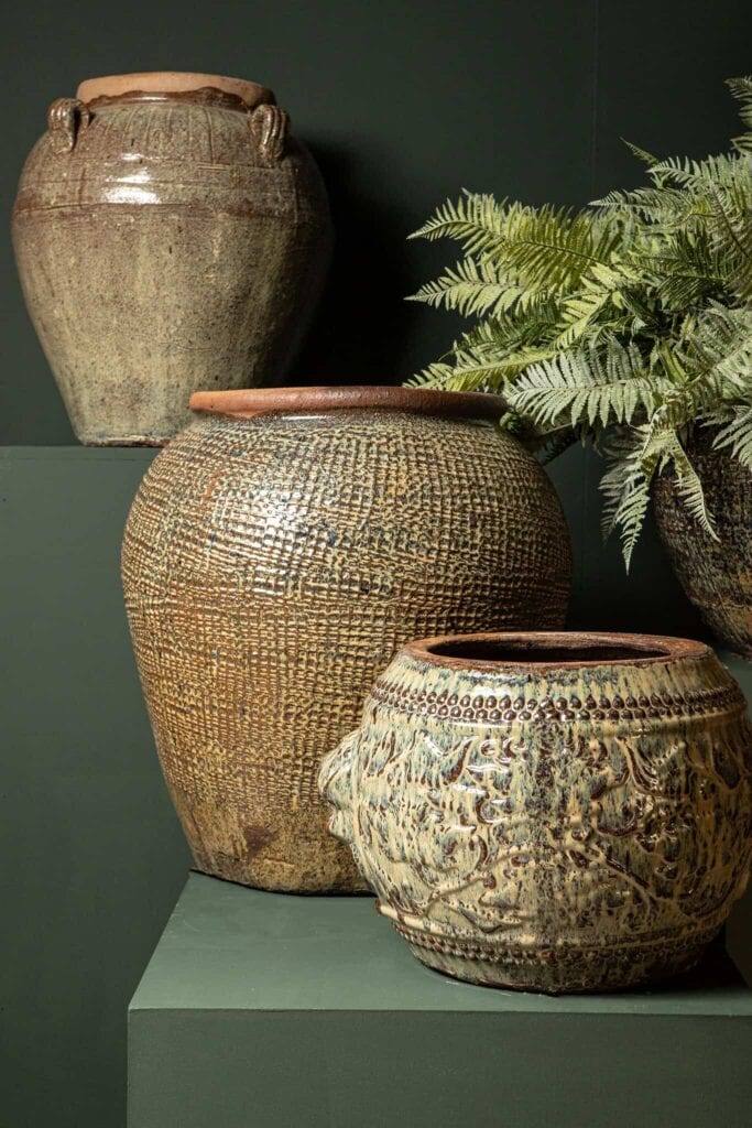 Pot Groen Bruin: een krachtige eyecatcher met natuurlijke uitstraling