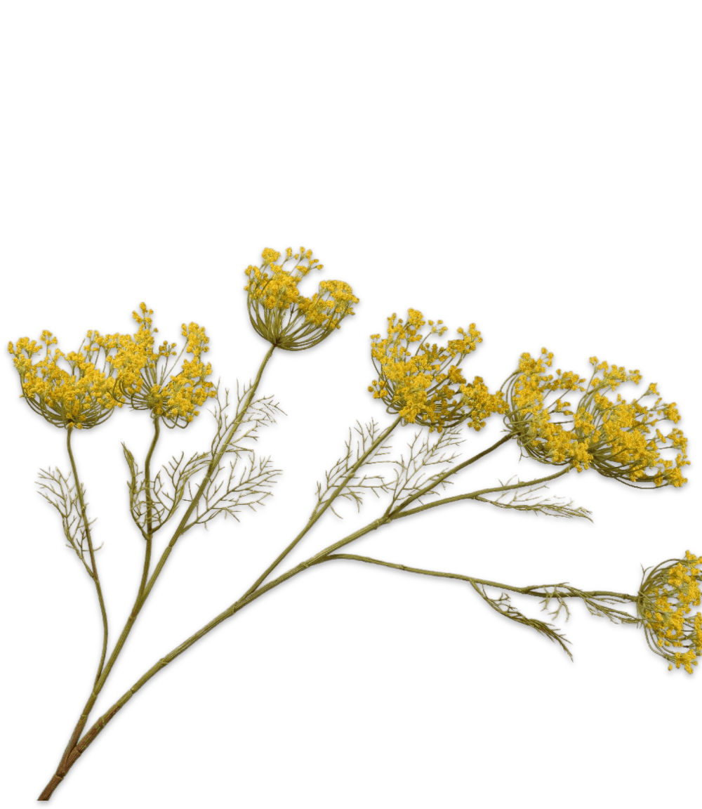 Dille tak Silk-ka Geel 105cm