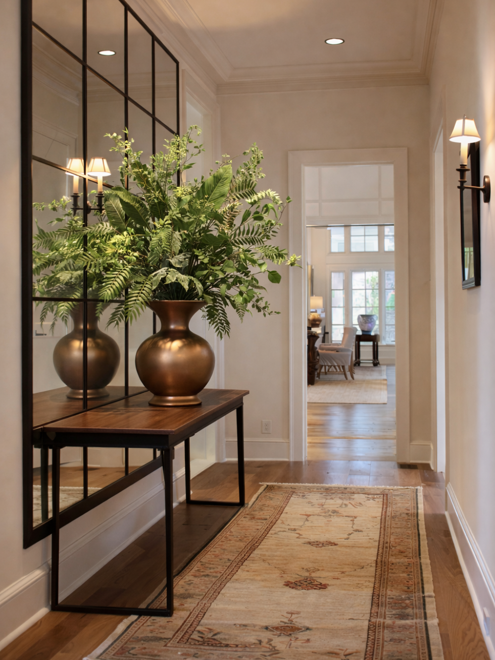 Groot Luxe Bloemstuk in Pot Brons Groen Bloemstuk