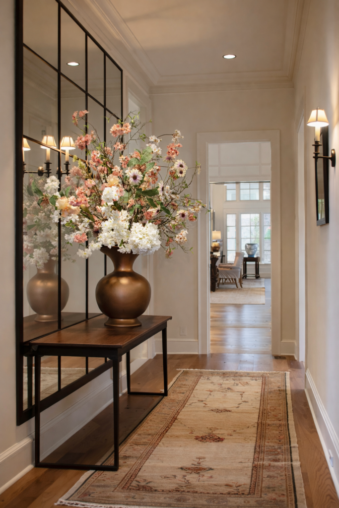 Groot Luxe Bloemstuk in Pot – Brons Pastel Bloemstuk