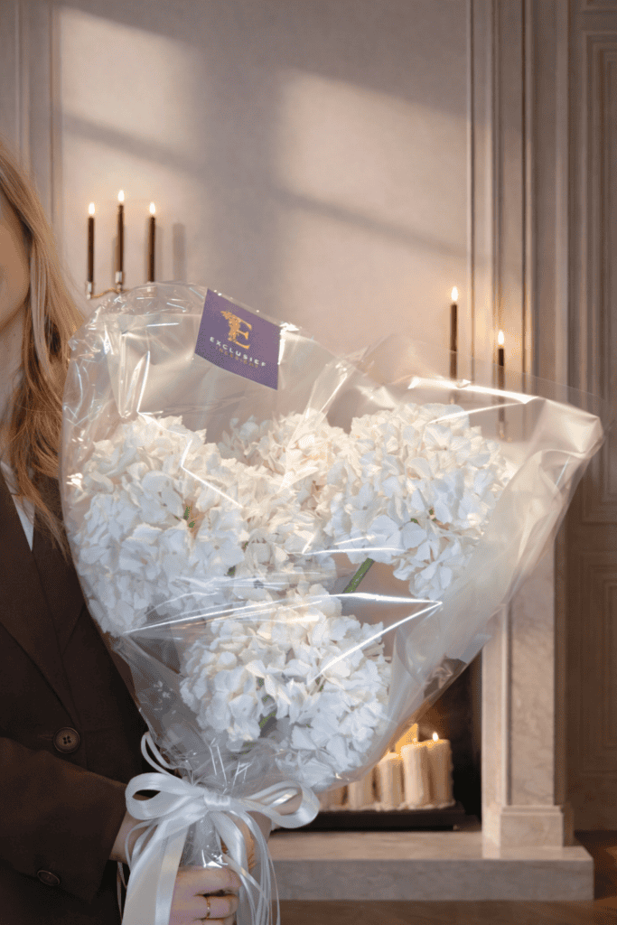 Witte hortensia deluxe