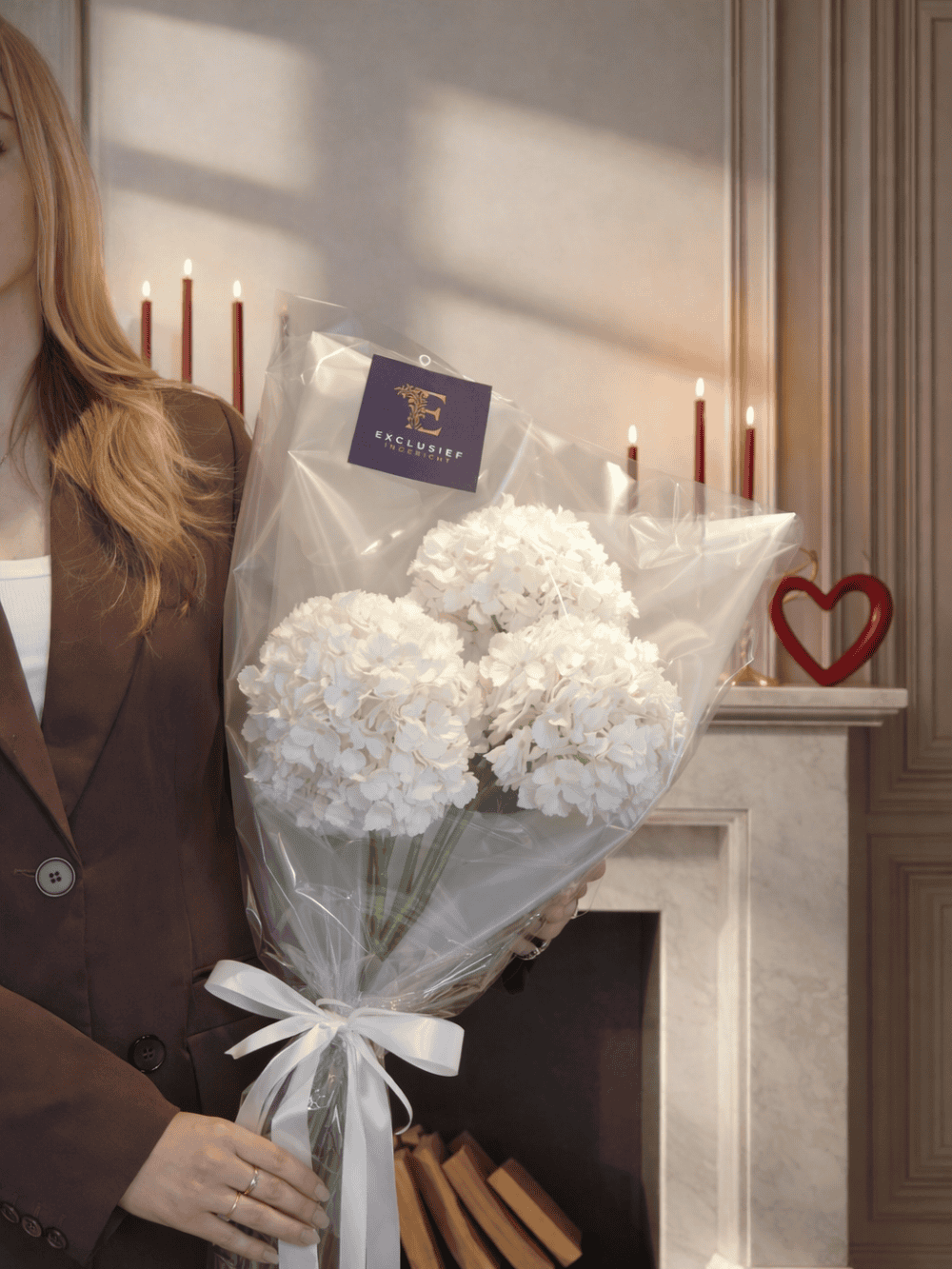 Witte hortensia elegant