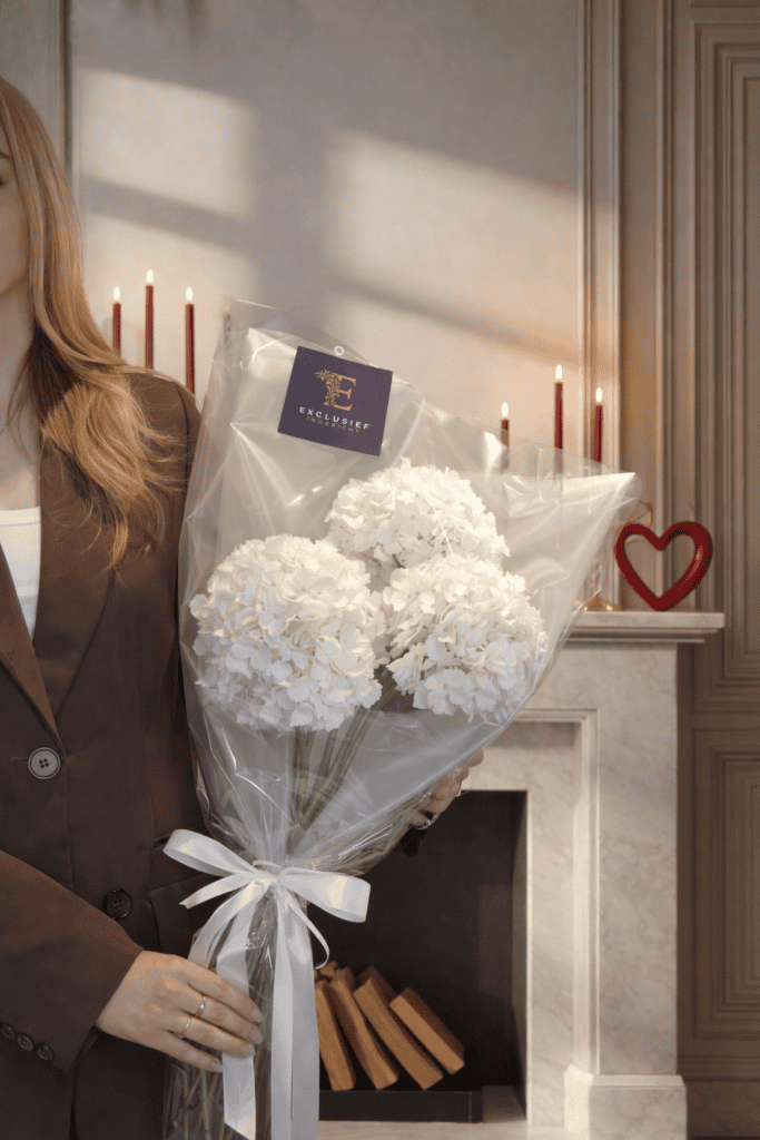 Witte hortensia elegant