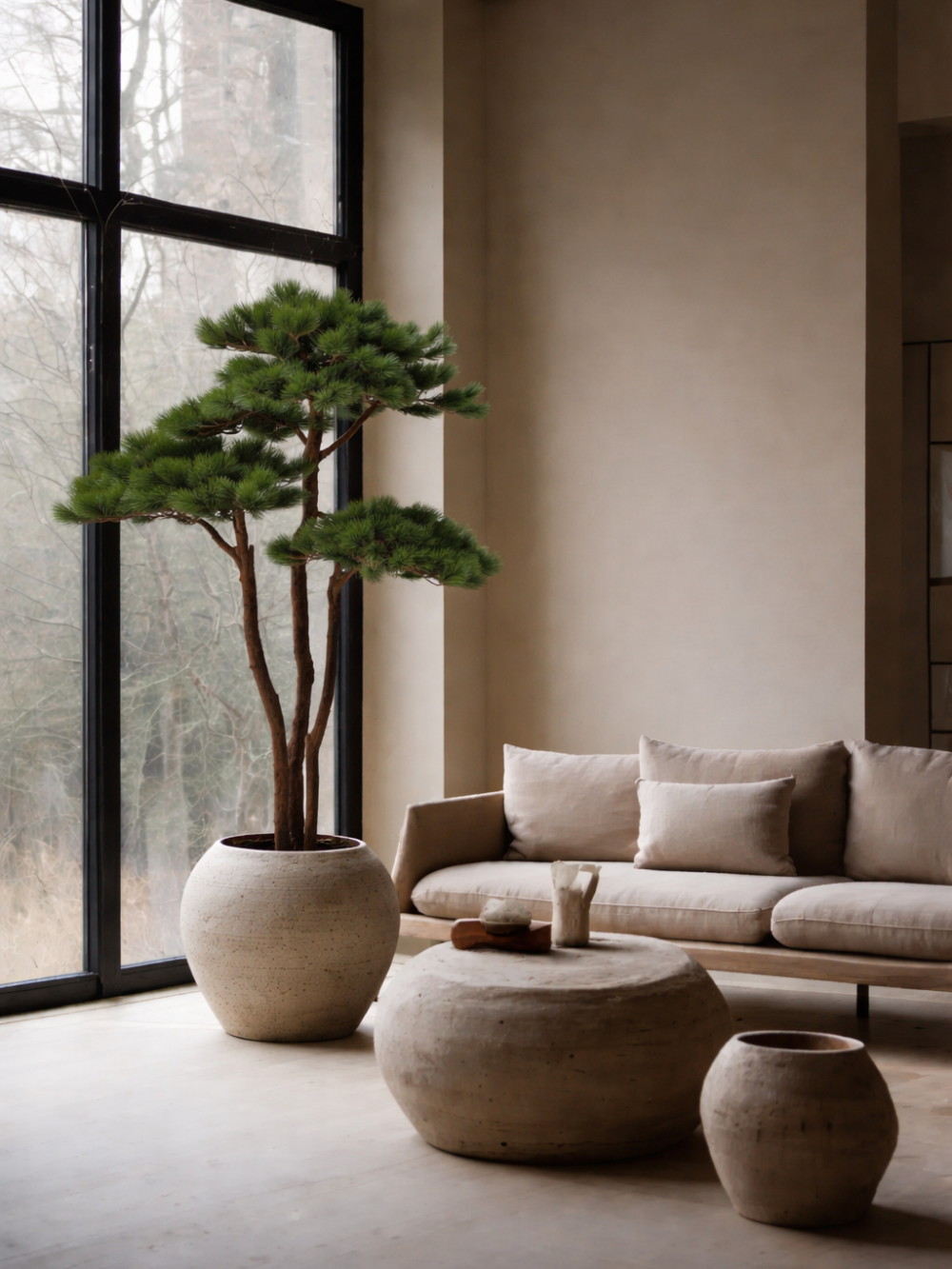 Pinus bonsai kunstboom 210 cm