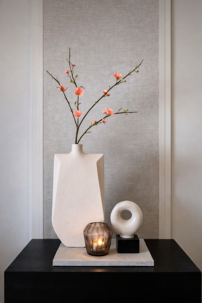 Bloesem tak zalm 85cm Silk-ka