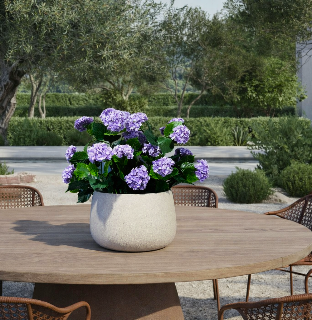 Kunst Hortensia Paars 90cm Buiten