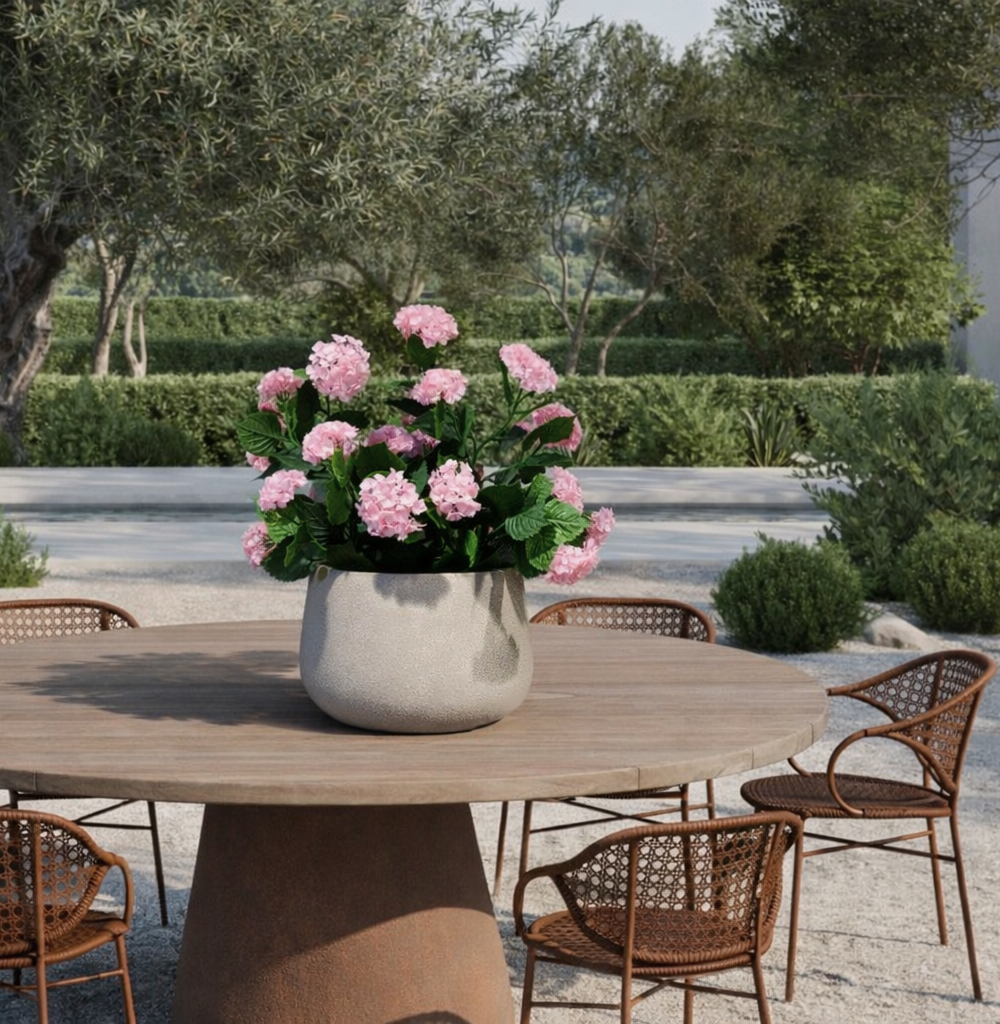 Kunst Hortensia Roze 90cm Buiten