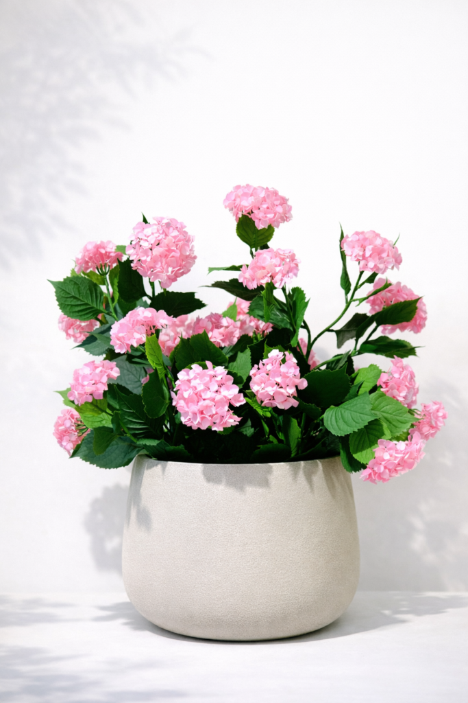 Kunst Hortensia Roze 90cm Buiten
