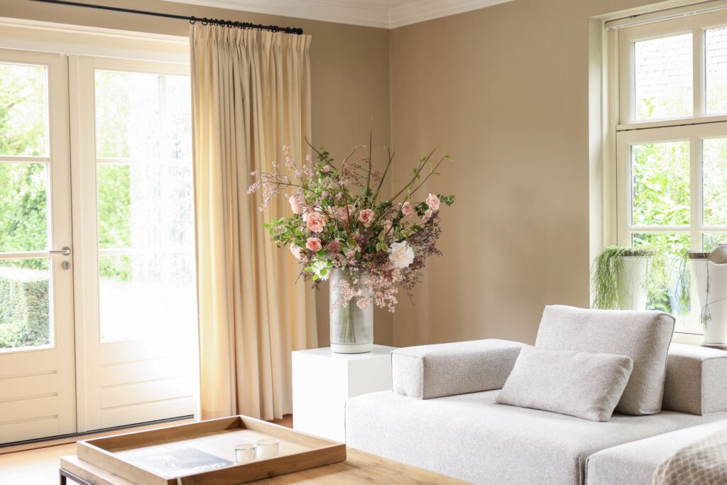 Luxe zijden kunstbloemen boeket (10)