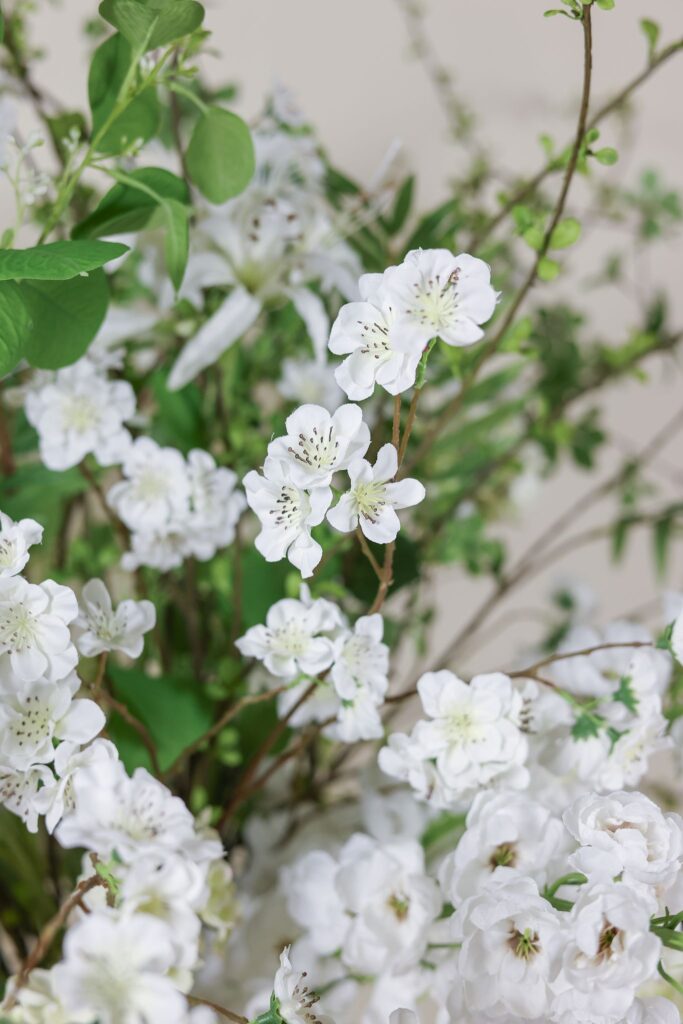 Sophie's choice luxe zijden boeket wit groen