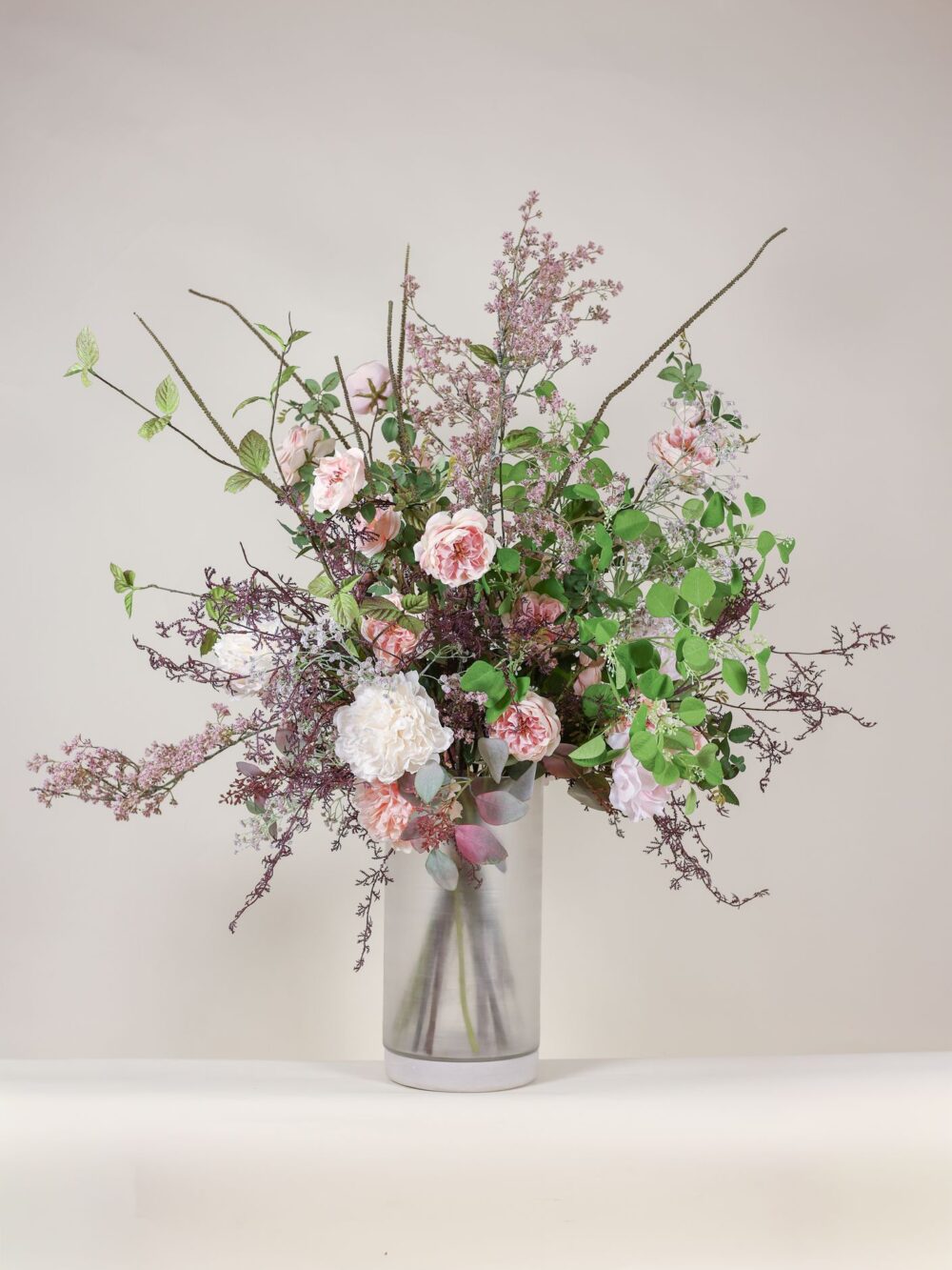 Luxe zijden boeket blush roze – Sophie's Choice