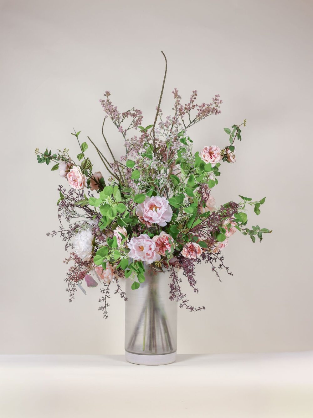 Luxe zijden boeket blush roze – Sophie's Choice