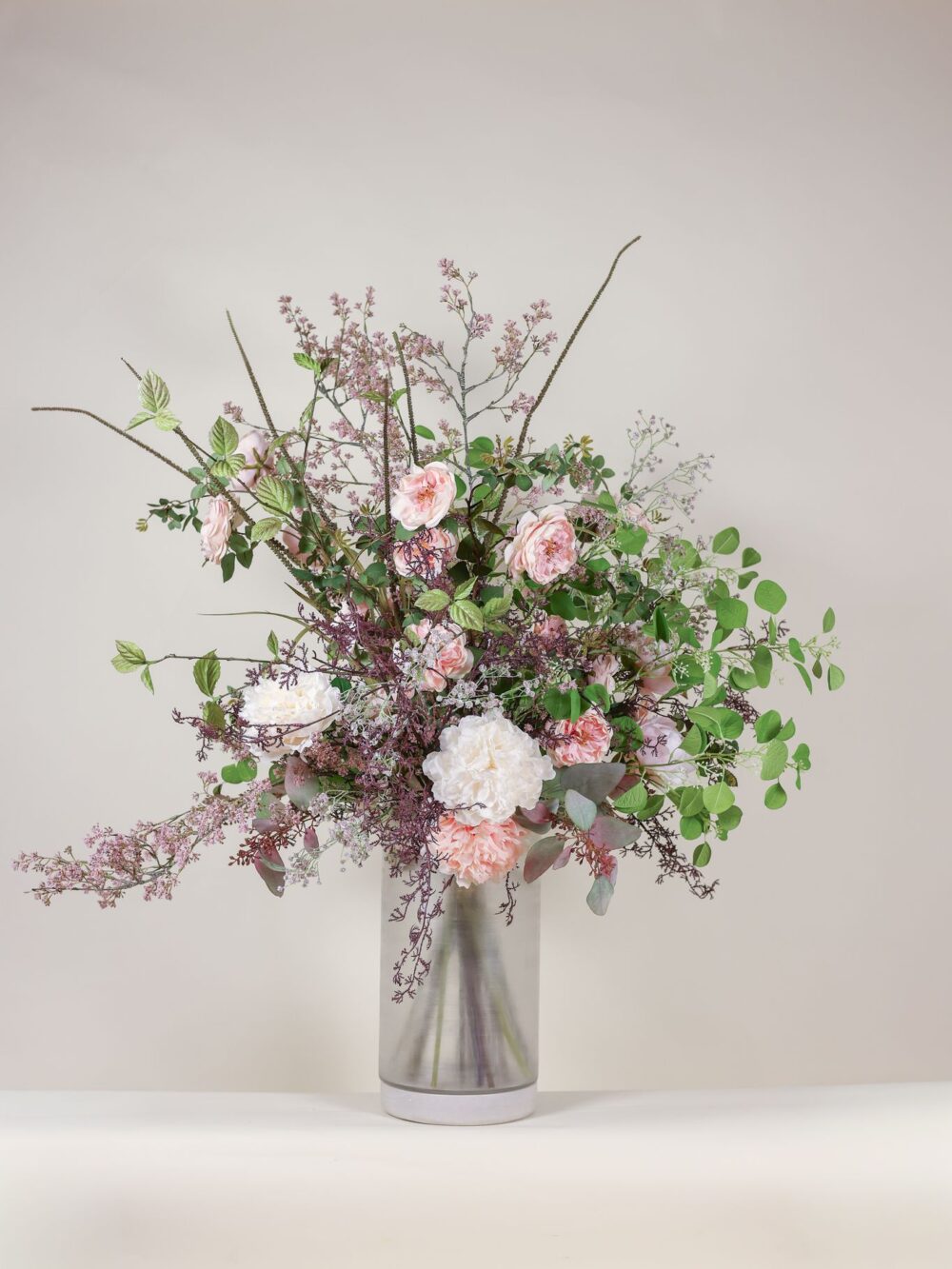 Luxe zijden boeket blush roze – Sophie's Choice