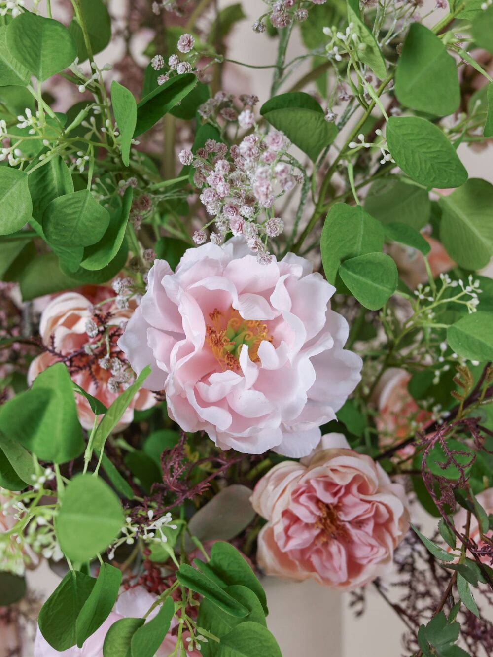 Luxe zijden boeket blush roze – Sophie's Choice