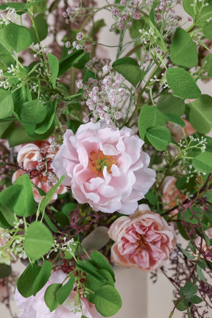 Luxe zijden boeket blush roze – Sophie's Choice