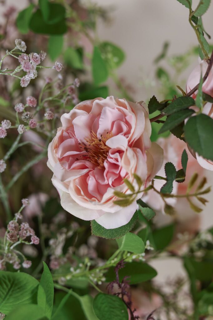 Luxe zijden boeket blush roze – Sophie's Choice