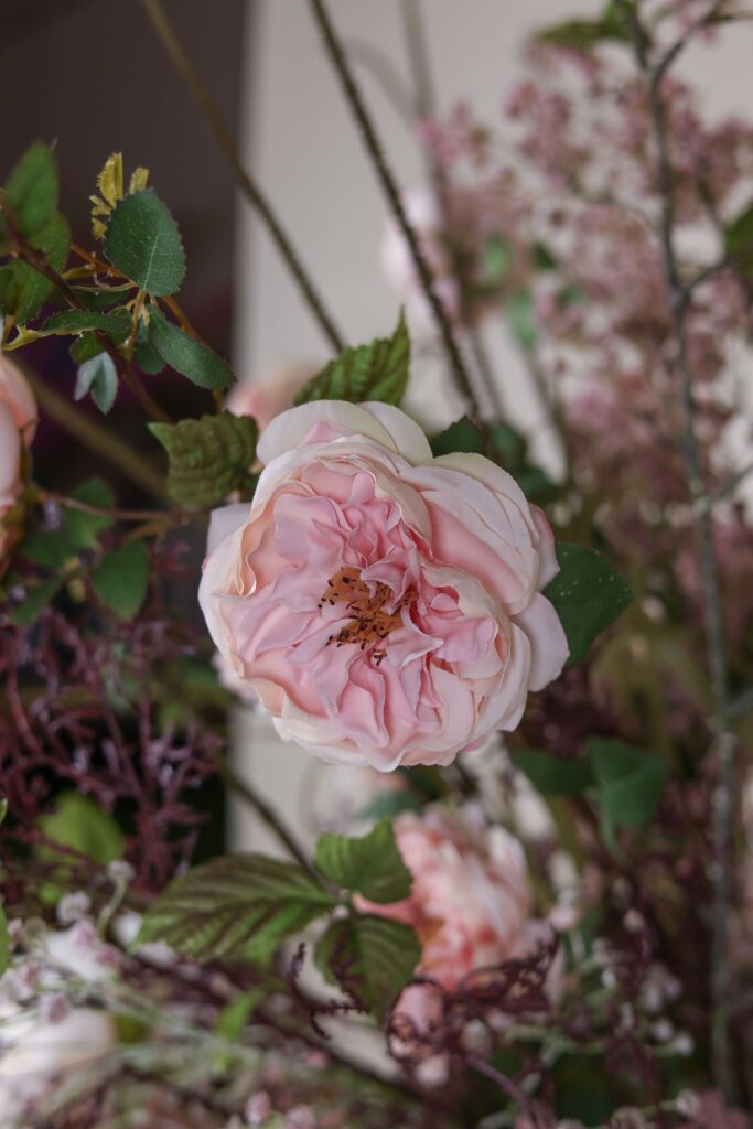 Luxe zijden kunstbloemen boeket (108)