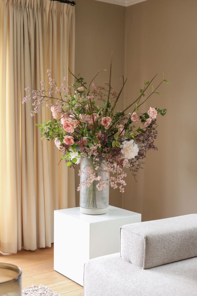 Luxe zijden kunstbloemen boeket (11)