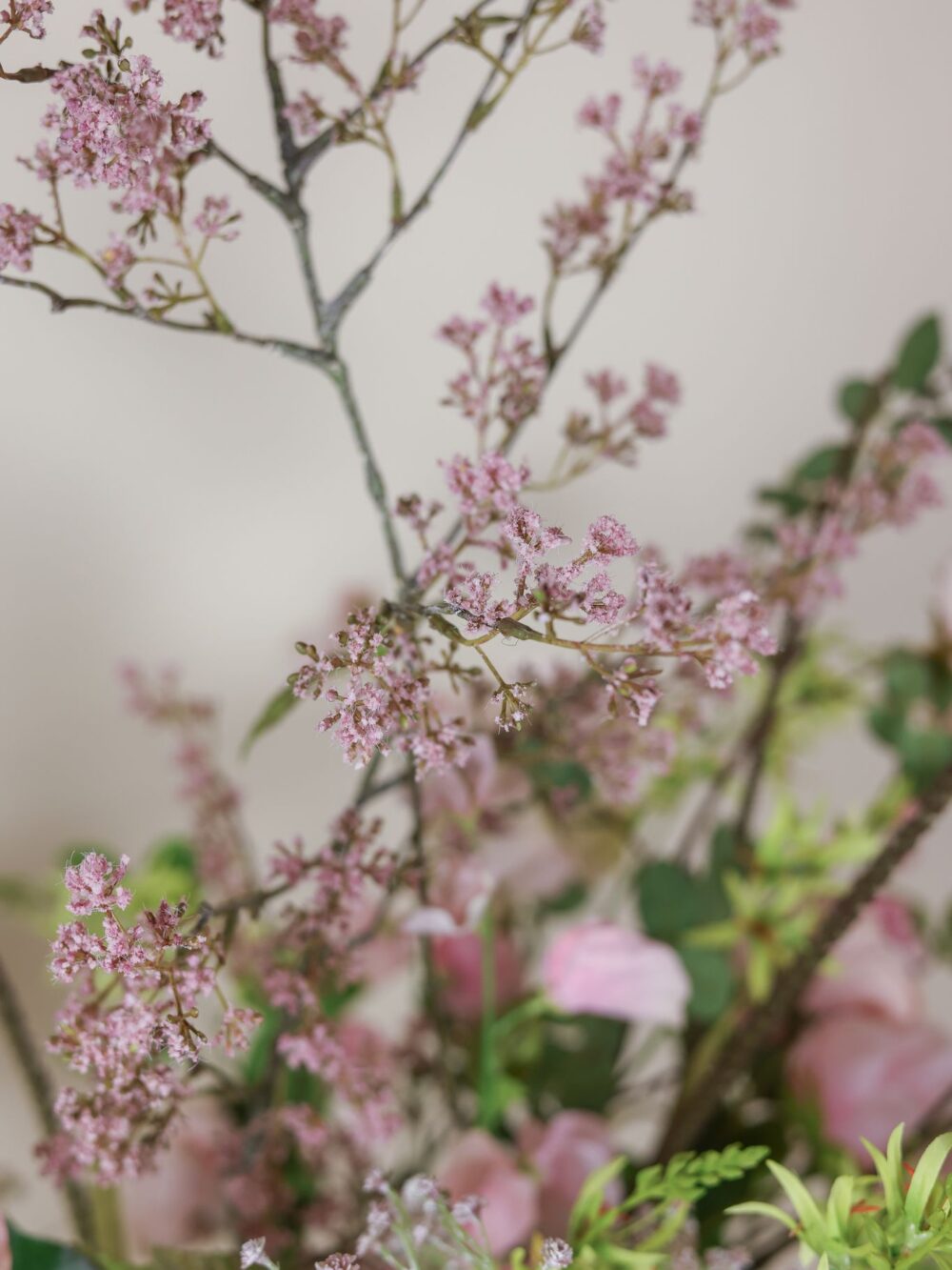 Groot luxe zijden boeket blush roze – royaal
