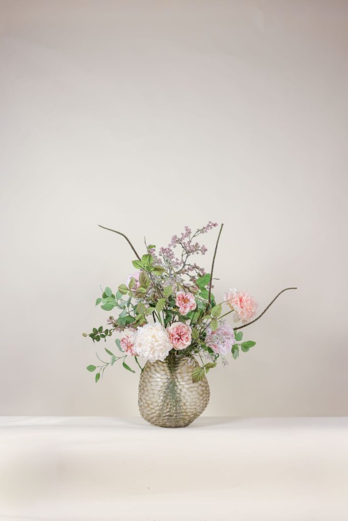 Subtiel zijden boeket blush roze – Atelier