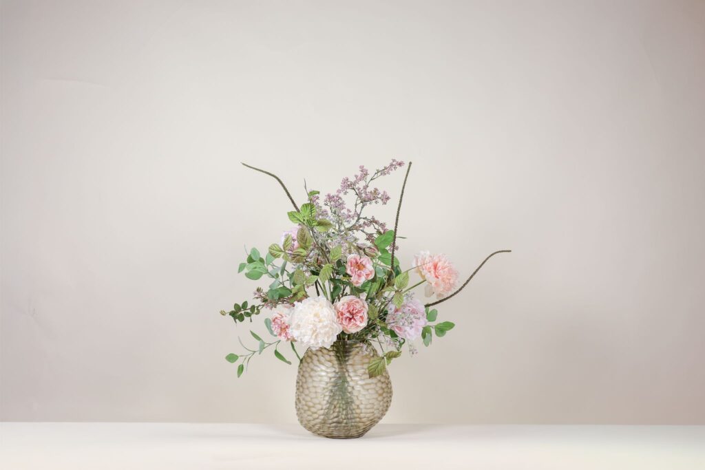 Subtiel zijden boeket blush roze – Atelier