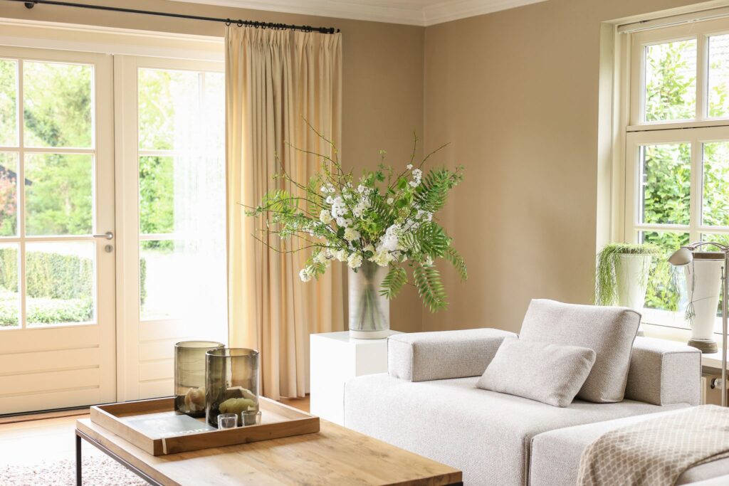 Luxe zijden boeket wit groen – Sophie's Choice