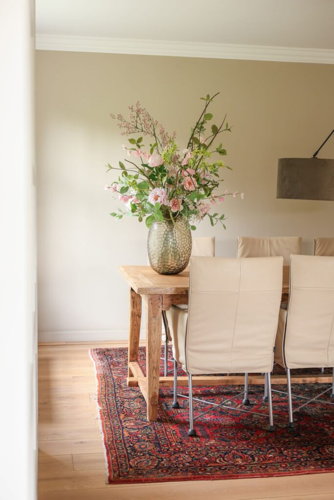 Groot luxe zijden boeket blush roze – royaal