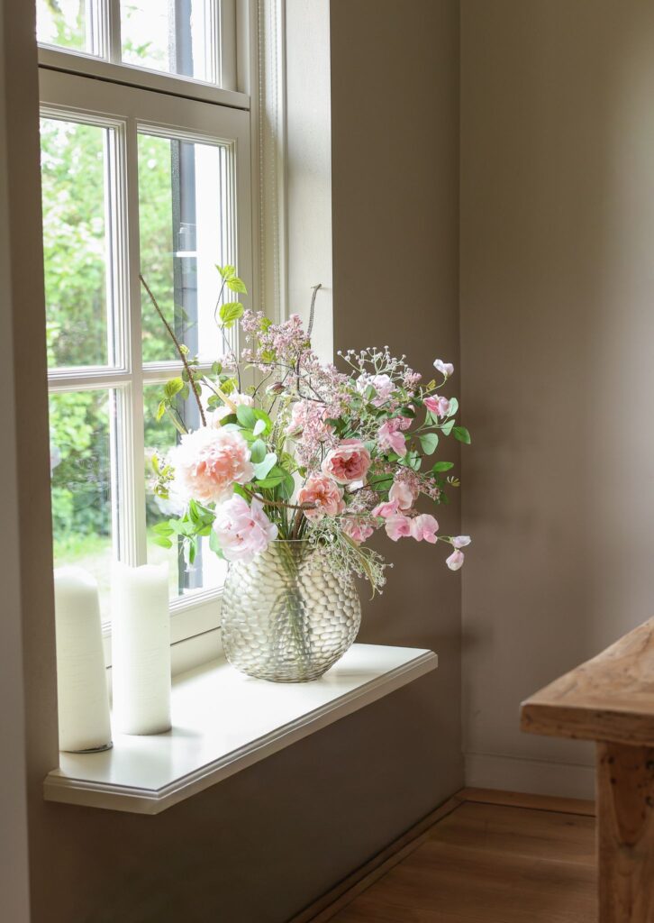 Subtiel zijden boeket blush roze – Atelier