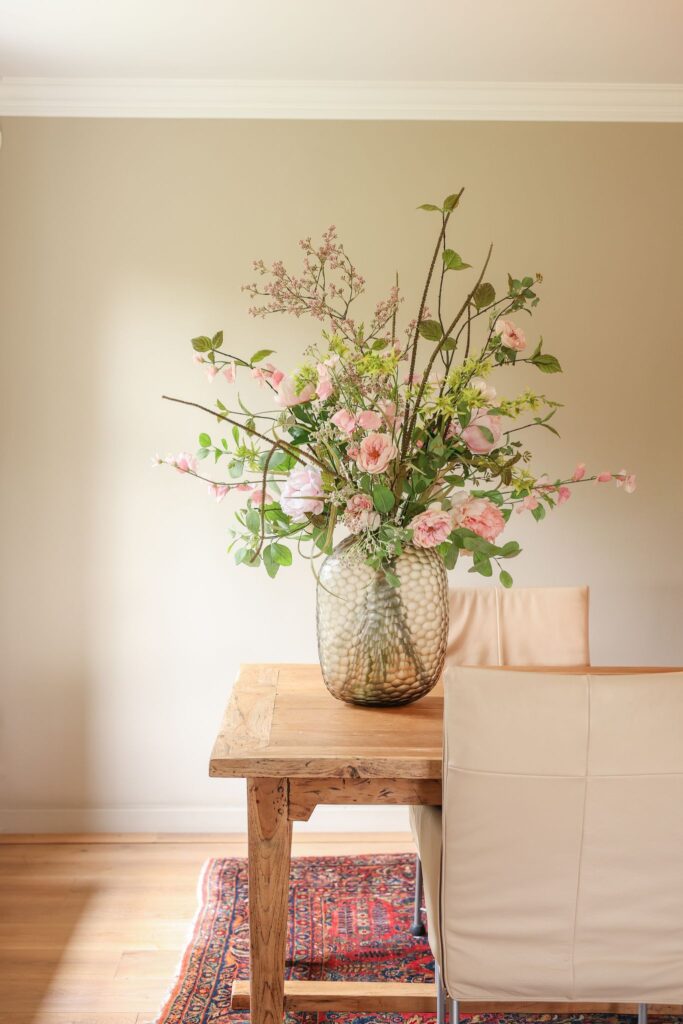 Groot luxe zijden boeket blush roze – royaal