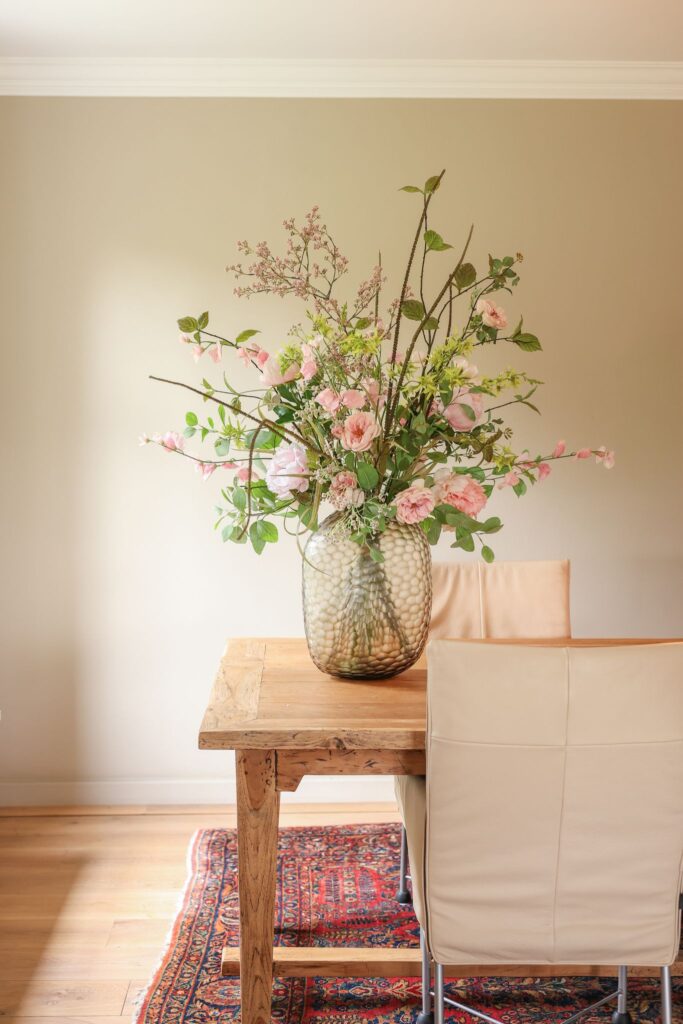 Groot luxe zijden boeket blush roze – royaal