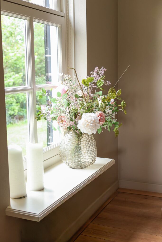 Subtiel zijden boeket blush roze – Atelier