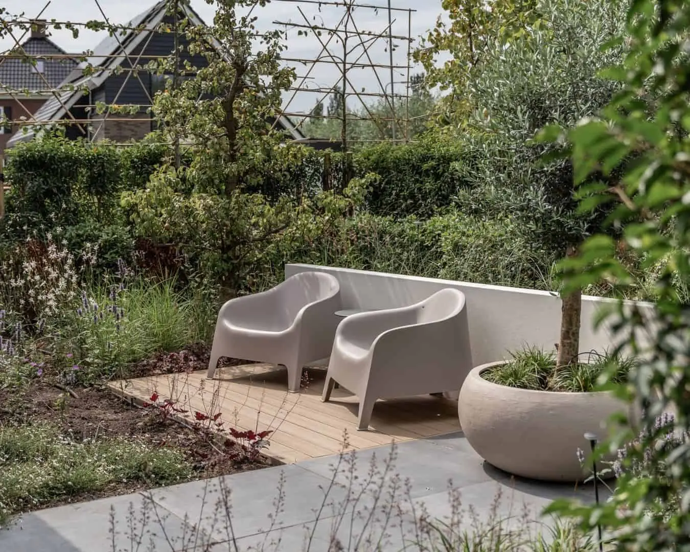 plantenbak beige