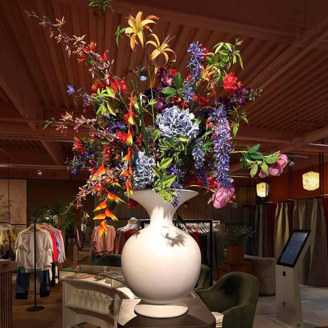 Zijden kunstbloemen